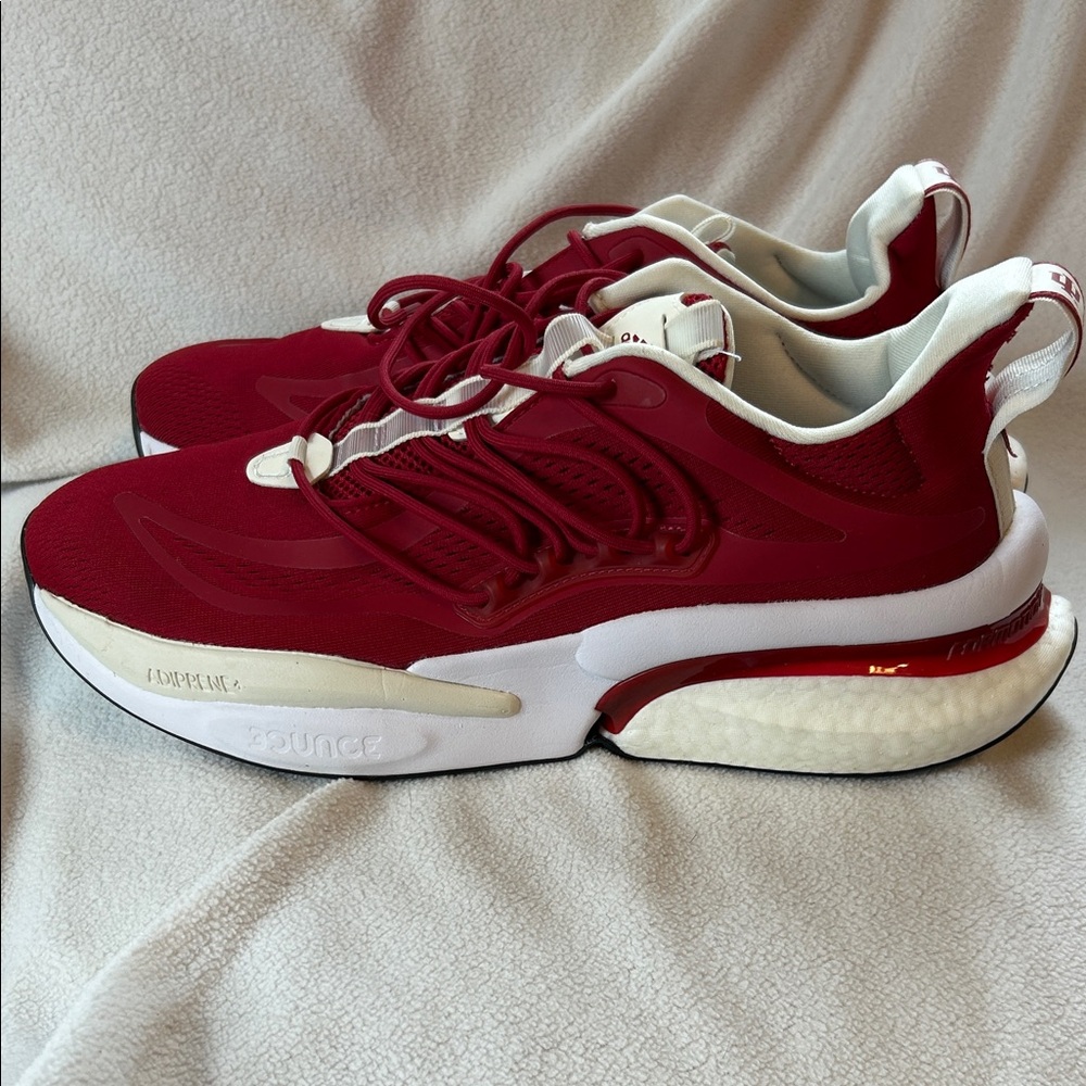 adidas Men's Athletic Shoes - Red and White